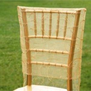 85 Gold Embroidered Chair Covers.